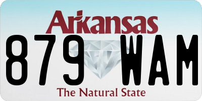 AR license plate 879WAM