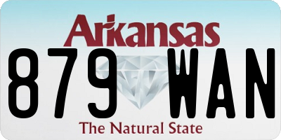 AR license plate 879WAN