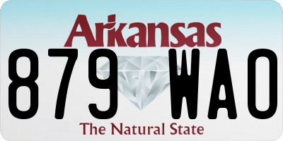 AR license plate 879WAO