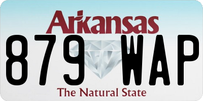 AR license plate 879WAP