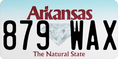 AR license plate 879WAX
