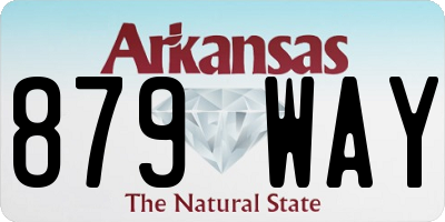 AR license plate 879WAY