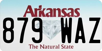 AR license plate 879WAZ