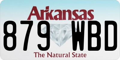 AR license plate 879WBD