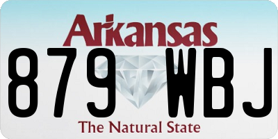 AR license plate 879WBJ