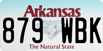 AR license plate 879WBK