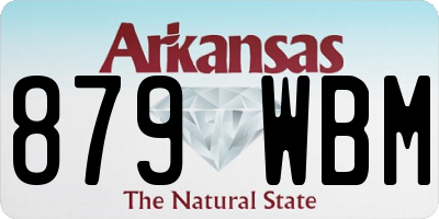 AR license plate 879WBM