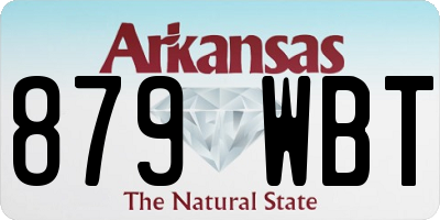 AR license plate 879WBT