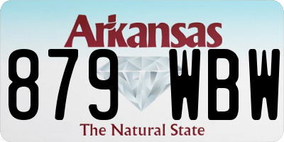AR license plate 879WBW