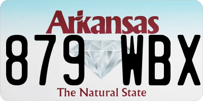 AR license plate 879WBX