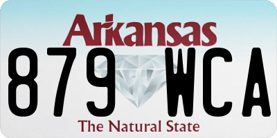 AR license plate 879WCA