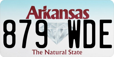 AR license plate 879WDE
