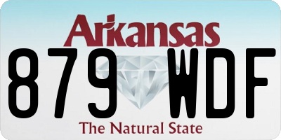 AR license plate 879WDF