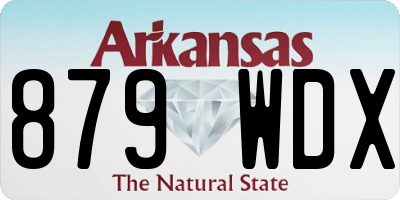 AR license plate 879WDX