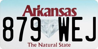 AR license plate 879WEJ
