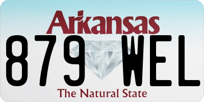 AR license plate 879WEL