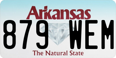 AR license plate 879WEM