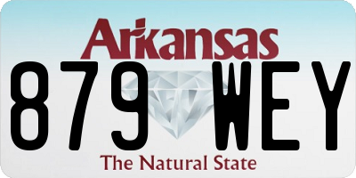 AR license plate 879WEY