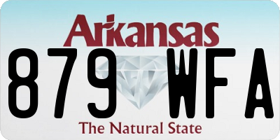 AR license plate 879WFA