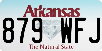 AR license plate 879WFJ
