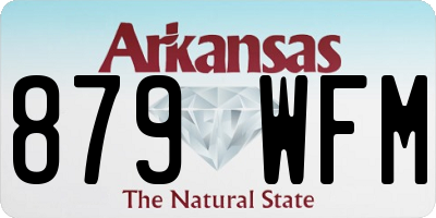 AR license plate 879WFM