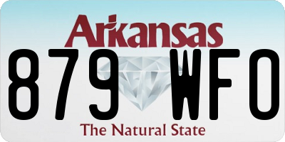 AR license plate 879WFO