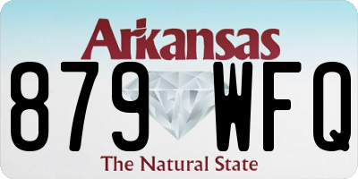 AR license plate 879WFQ