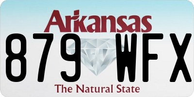 AR license plate 879WFX
