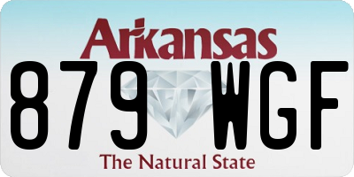 AR license plate 879WGF