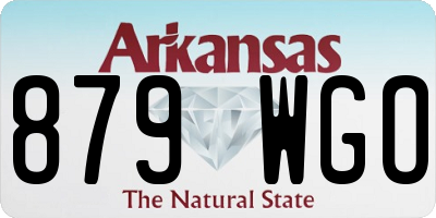 AR license plate 879WGO