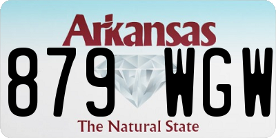 AR license plate 879WGW