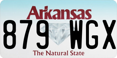 AR license plate 879WGX