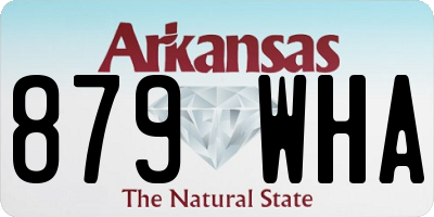 AR license plate 879WHA