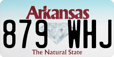 AR license plate 879WHJ