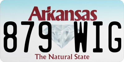 AR license plate 879WIG