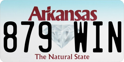AR license plate 879WIN