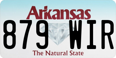 AR license plate 879WIR