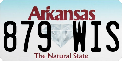 AR license plate 879WIS