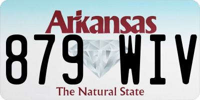AR license plate 879WIV