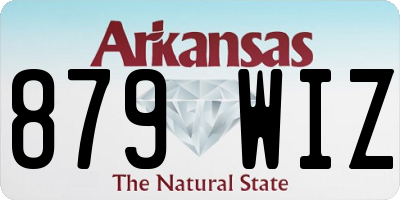 AR license plate 879WIZ