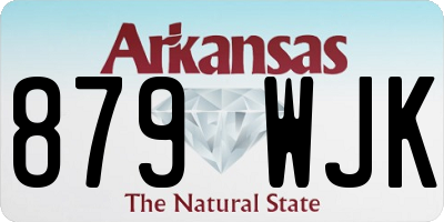 AR license plate 879WJK