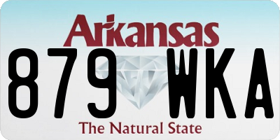AR license plate 879WKA