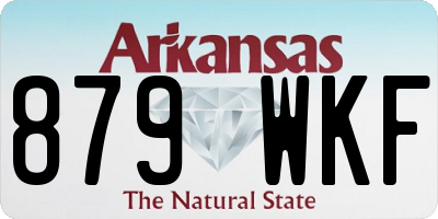 AR license plate 879WKF