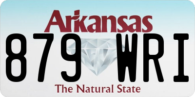 AR license plate 879WRI