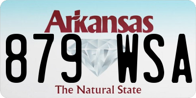 AR license plate 879WSA