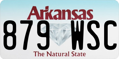 AR license plate 879WSC