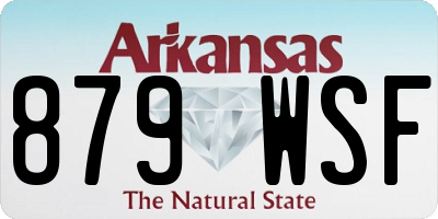 AR license plate 879WSF