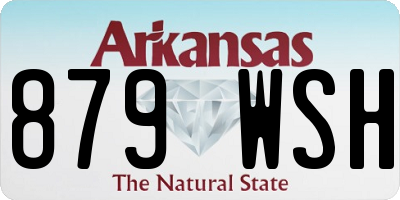 AR license plate 879WSH