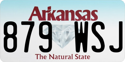 AR license plate 879WSJ