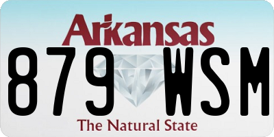 AR license plate 879WSM